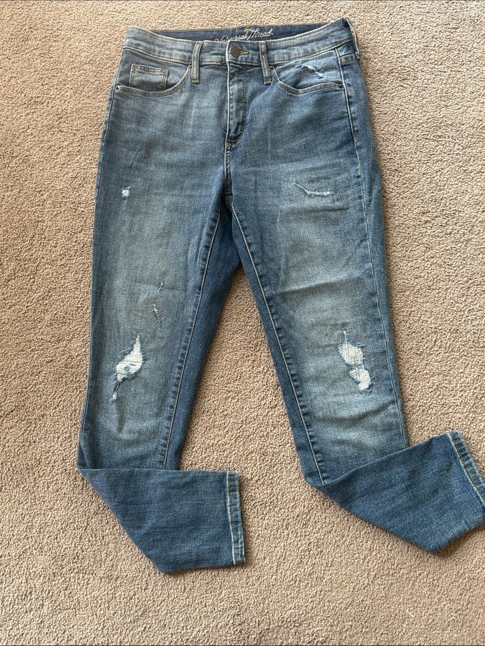 Universal Thread High Rise Skinny Distressed Jeans! - Picture 11 of 11